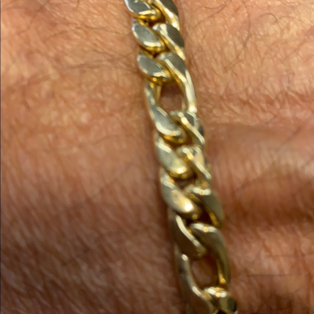 NEW 14K Gold Chain Bracelet - Picture 5 of 8